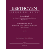 Beethoven L. Triple Concerto OP 56 Piano, Cordes et Orchestre
