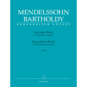 Mendelssohn F. Romances Sans Paroles OP 109 Violoncelle