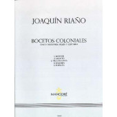 Riano J. Bocetos Coloniales Violon et Guitare