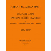 Bach J.s. Complete Arias Cantatas Vol 1 Voix Flutes