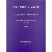 Vivaldi A. Concerto RV84 RE Majeur  Violon, Flute et Basse Continue