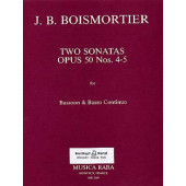 Bodin de Boismortier Two Sonatas OP 50 N°4/5 Basson