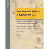 Bellinzani P.b. Sonates Vol 2 Flute A Bec Alto