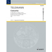 Telemann G.p. Concerto DO Majeur Flute A Bec Alto