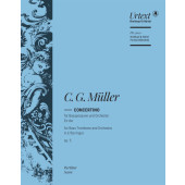 Muller C.g. Concertino Trombone Sib Avec Orchestre Conducteur