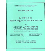 Porret J. Etudes Melodiques et Progressives Trompette OU Cor