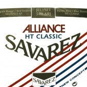 Jeu de Cordes Guitare Classique Savarez 540ARJ Alliance Rouge/bleu Tirant Normal/fort