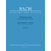 Bach J.s. Sonate en Trio 2 Flutes