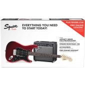 Pack Squier Affinity Series Stratocaster Hss Candy Apple Red