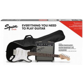 Pack Squier Affinity Series Stratocaster Sss Black