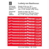 Beethoven L.v. Sonate la Majeur OP 30/1 Flute