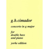 Cimadoro G.b. Concerto G Major Contrebasse
