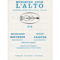 Mendelssohn F. Souvenir Mozart Ariette Alto