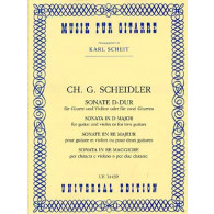 Scheidler Ch.g. Sonate D Dur Guitares