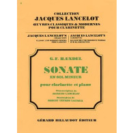 Haendel G.f. Sonate Sol Mineur Clarinette