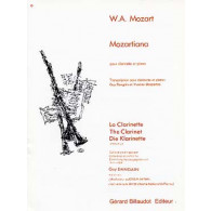 Mozart W.a. Mozartiana Clarinette Sib