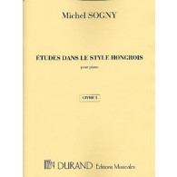 Sogny M. Etudes Dans le Style Hongrois Vol 2 Piano