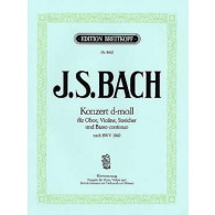 Bach J.s. Concerto Bwv 1060 Violon et Hautbois OU 2 Violons