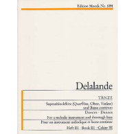 Delalande M. Tanze Vol 3 Flute A Bec Soprano