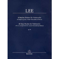 Lee S. 40 Etudes OP 70 Violoncelle
