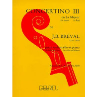Breval J.b. Concertino N°3 Violoncelle