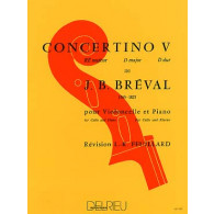 Breval J.b. Concertino N°5 Violoncelle