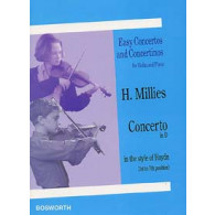 Millies H. Concerto RE Majeur Violon