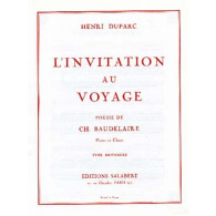 Duparc H. Invitation AU Voyage N°2 Chant Piano