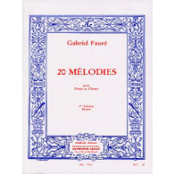 Faure G. Melodies Vol 1 Voix Mezzo Soprano
