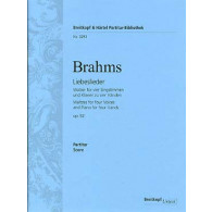 Brahms J. Liebeslieder OP 52 Chant Piano