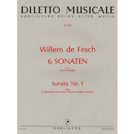 de Fesch W. Sonate OP 6 N°1  Flutea Bec Alto