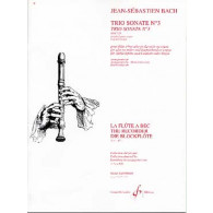 Bach J.s. Trio Sonate N°3 Flute A Bec Alto