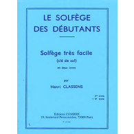 Classens H. le Solfege Des Debutants Vol 2