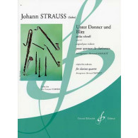Strauss J. Unter Donner Und Blitz 4 Clarinettes