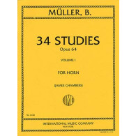 Muller B.e. 34 Etudes Vol 1 OP 64 Cor