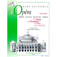 Airs Celebres D'opera Vol 1 Flute OU Hautbois