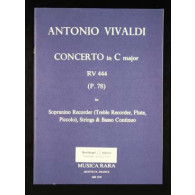 Vivaldi A. Concerto DO Majeur Flute A Bec Sopranino