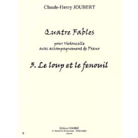 Joubert C.h. Fable N°3 le Loup et le Fenouil Violoncelle