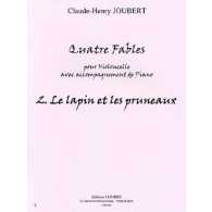 Joubert C.h. Fable N°2 le Lapin et Les Pruneaux Violoncelle