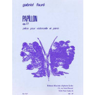 Faure G. Papillon OP 77 Violoncelle Piano