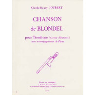 Joubert C.h. Chansons de Blondel Trombone