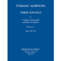 Albinoni T. Sonatas A Tre OP 1 N°4 - 6 Cordes et Piano