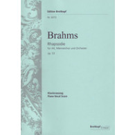 Brahms J. Rhapsodie OP 53 Chant Piano