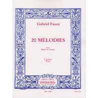 Faure G. 20 Melodies Vol 3 Voix Mezzo