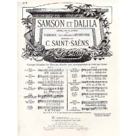 SAINT-SAENS C. Samson et Dalila N°9 Chant