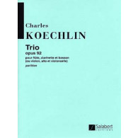 Koechlin C. Trio OP 92 Flute Clarinette Basson