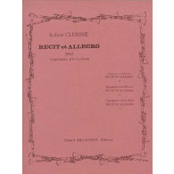 Clerisse R. Recit et Allegro Clarinette