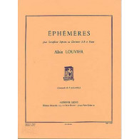 Louvier A. Ephemeres Clarinette OU Saxophone Soprano