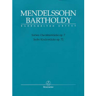 Mendelssohn F. Pieces OP 7 et OP 72 Piano