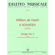 de Fesch W. Sonate OP 6 N°3  Flute A Bec Alto